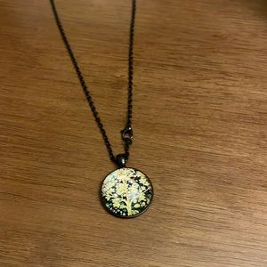 New Tree of life Necklace with 20” Black Chain